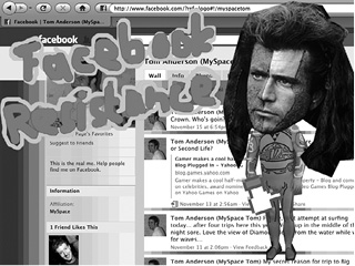 Facebook Resistance graphic art, by Tobias Leingruber.