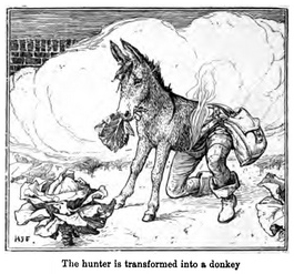 Image 0079.png: The Hunter Is Transformed Into a Donkey