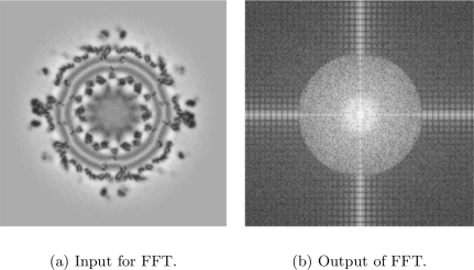 Example showing of 2D Fast Fourier transform. Original image reprinted with permission from Dr. Wei Zhang, University of Minnesota.