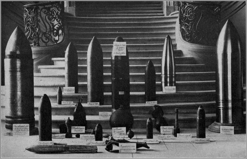 VARIETIES OF SHELLS AND BOMBS