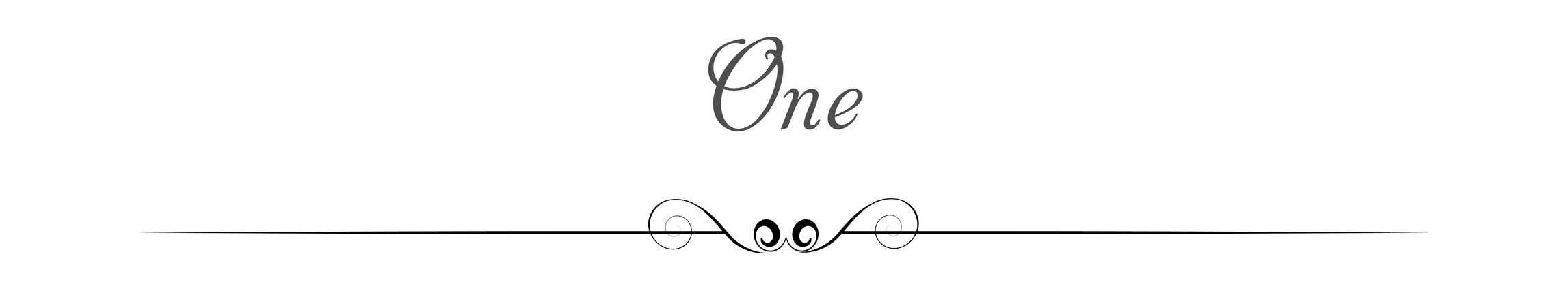 One