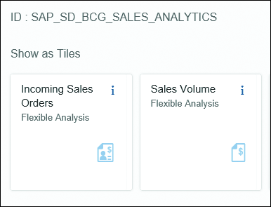 SAP Fiori Sales Analytics Artifacts