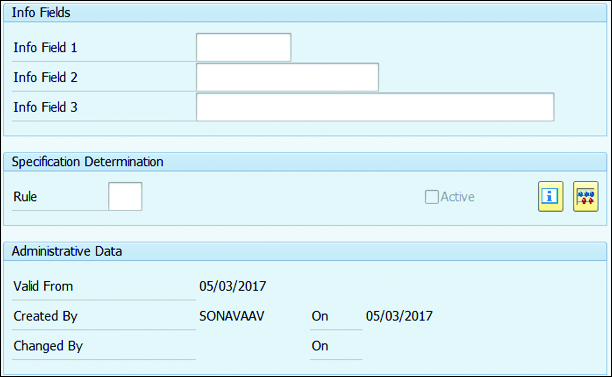 General Data Screen Info Fields