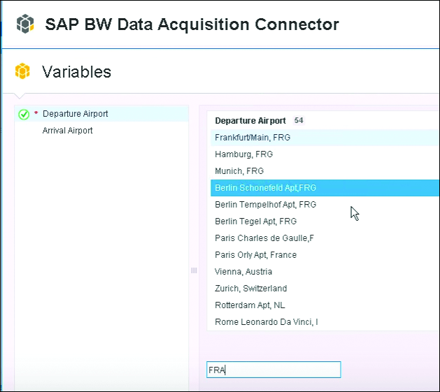 Inputting Server and Credential Details