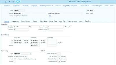 Display Production Orders App