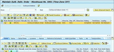 Outbound Delivery in Embedded EWM with SAP S/4HANA