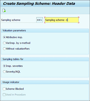 Sampling Scheme