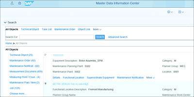 Master Data Information Center App