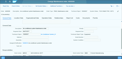 Change Maintenance Order App