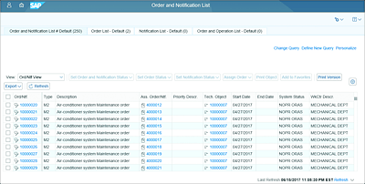 Maintenance Work Order List App