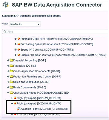 SAP BW Data Acquisition Connector