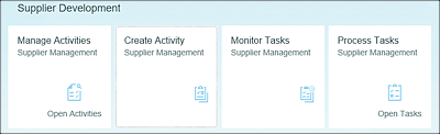 Supplier Development SAP Fiori Apps for Activities and Task Management