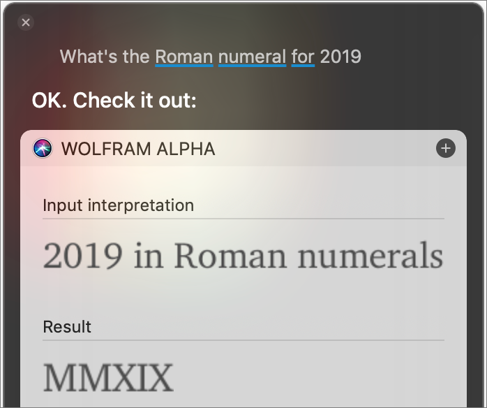 Figure 24: Using Siri is the easiest way to answer a whole host of math-related questions.