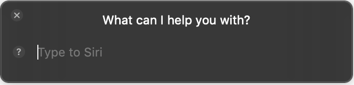 Figure 66: If you’d like some privacy, type your question to Siri instead of blabbing in front of the whole office.