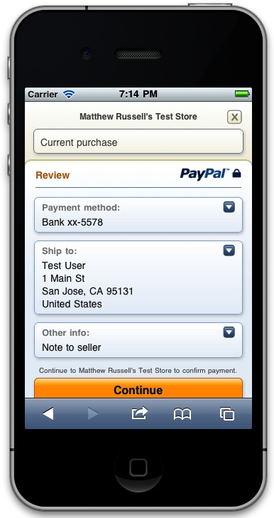 Express Checkout features a streamlined interface that's optimized for mobile devices and "just works" without any additional action required by developers.