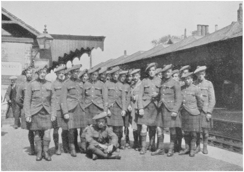 THE CADRE ON ARRIVAL AT KIRKCALDY.