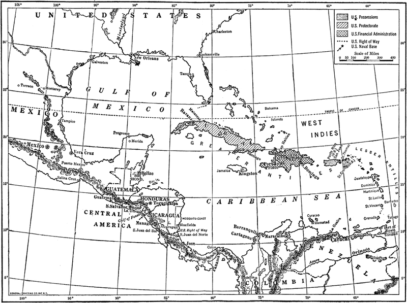 Map of The Caribbean