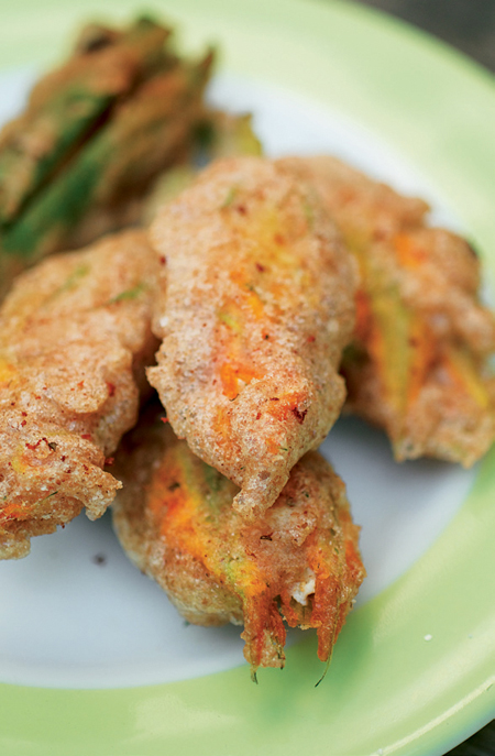 stuffed squash blossoms