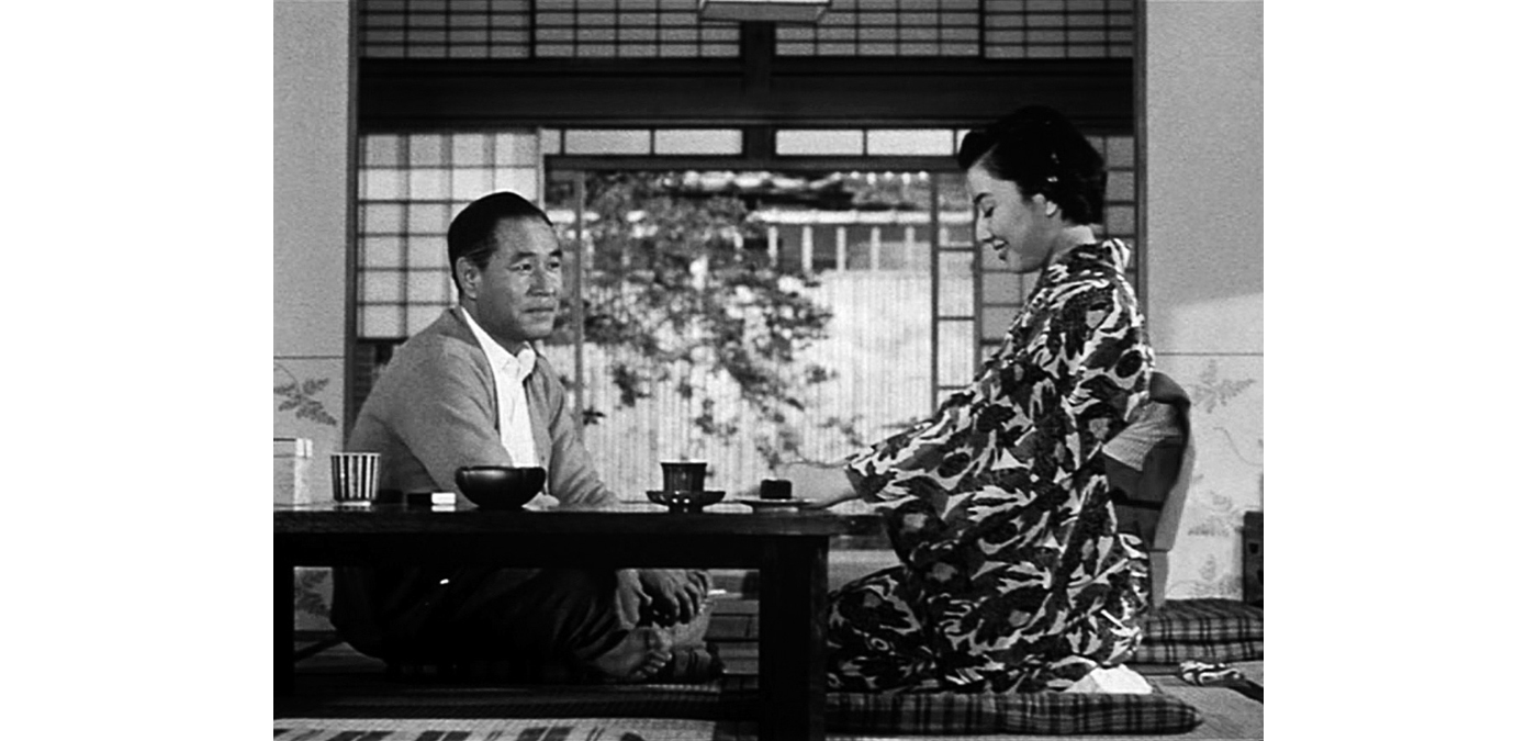 Plan fixe :   (Yasujiro Ozu, 1958) .