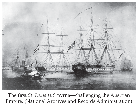 Image: The first St. Louis at Smyrna—challenging the Austrian Empire. (National Archives and Records Administration)