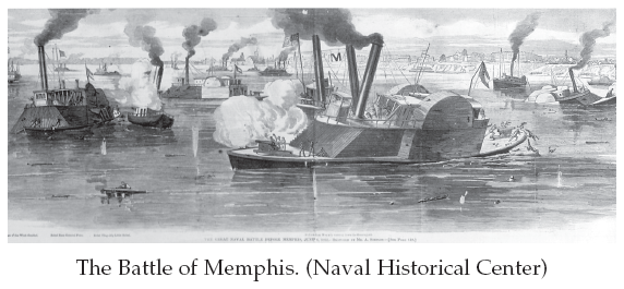 Image: The Battle of Memphis. (Naval Historical Center)