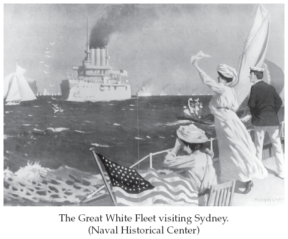 Image: The Great White Fleet visiting Sydney. (Naval Historical Center)