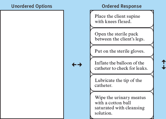 This image shows the answer options moved from left to right and placed in the correct order. 