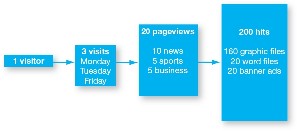 Figure 10.4 Example of online newspaper visitor