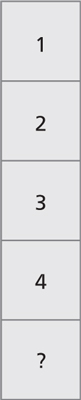 five-step procedure and outline the first four steps and ask the child to complete the fifth