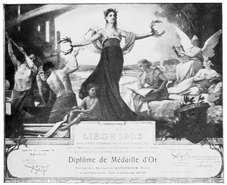 GOLD AND SILVER MEDALS AND DIPLOMAS At the World Universal Expositions in Paris, 1900, and in Belgium, 1905, for Bangerter’s Many Marvelous Inventions.