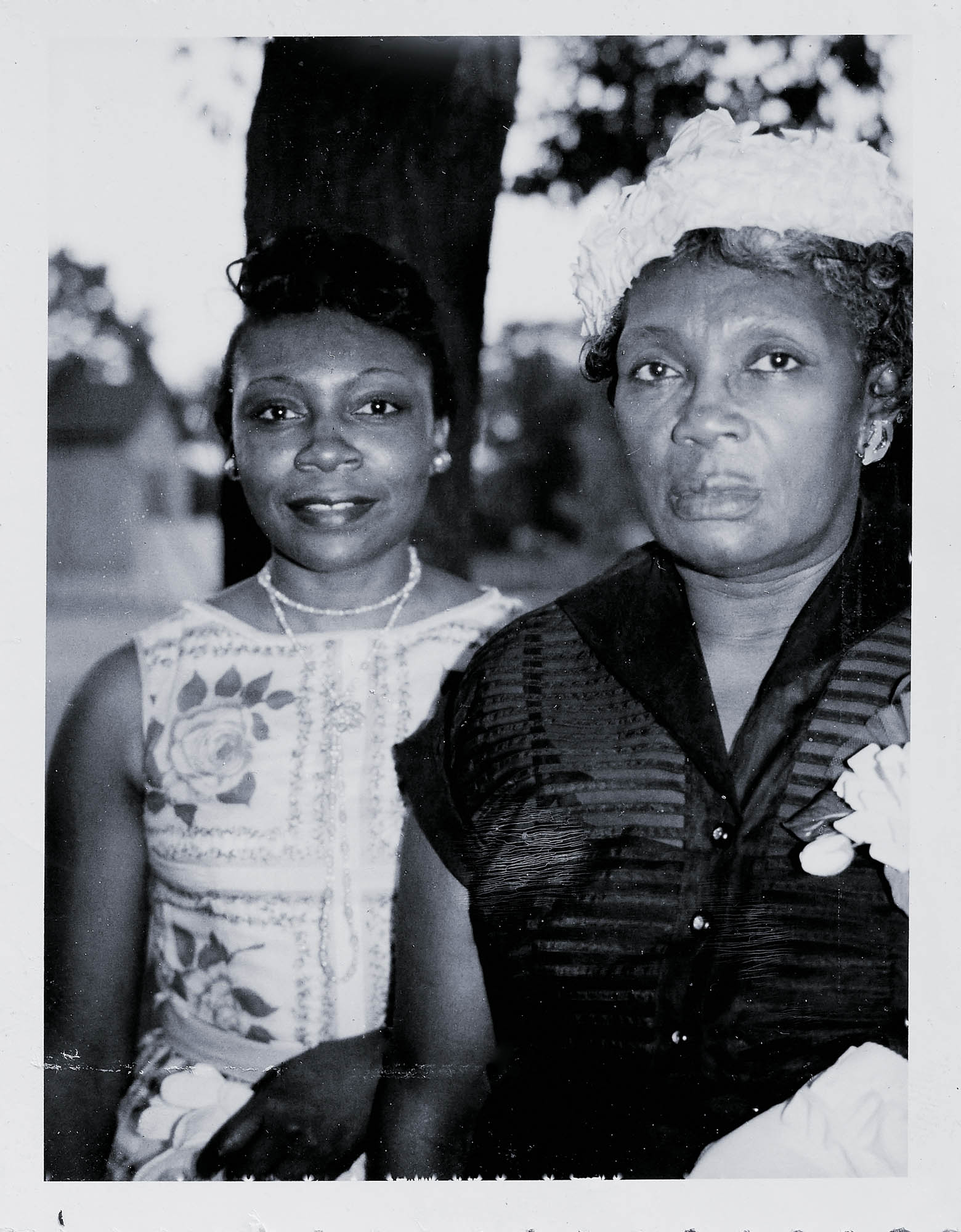 Photo of author's mother and grandmother.