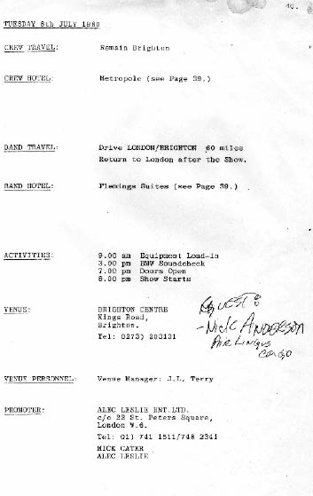 Uprising Tour 08 July 1980 Itinerary Page.jpg