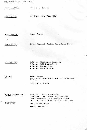 Uprising Tour 26 June 1980 Itinerary Page.jpg