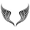 Image result for angel wings dark clipart