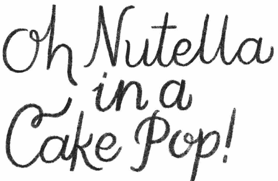 Oh Nutella in a cake pop!