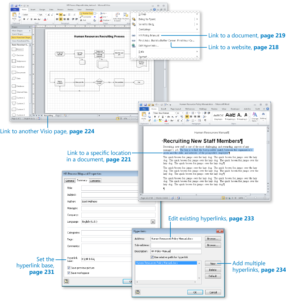 Adding and Using Hyperlinks