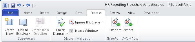 Creating and Validating Process Diagrams