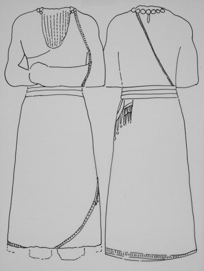 Figure 5.5 Akkadian notable or king, wearing tasseled cloak and heavy necklace with counterpoise.