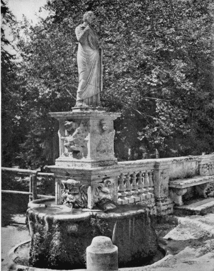 Alinari Fountain in Gardens of the Villa Borghese