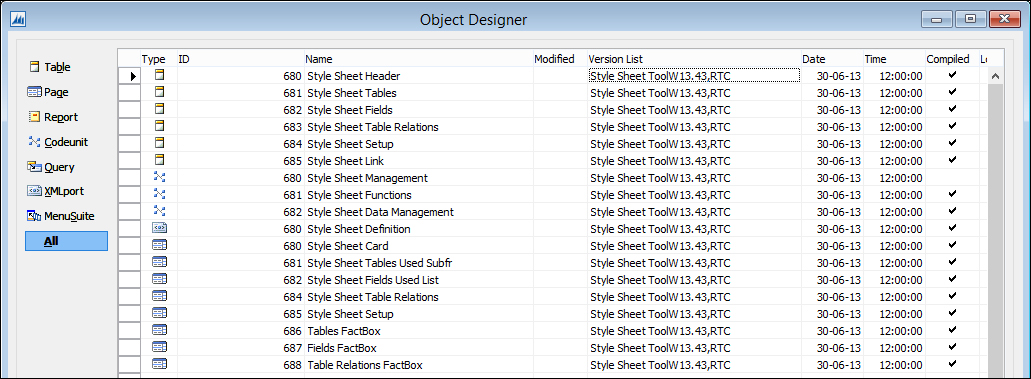 Style sheet tool