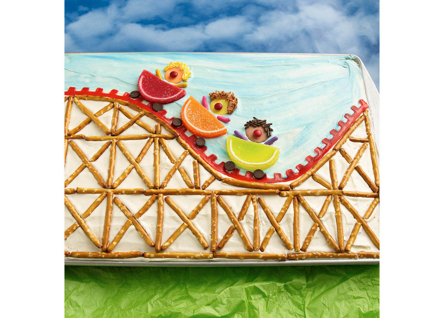 Roller Coaster Cake