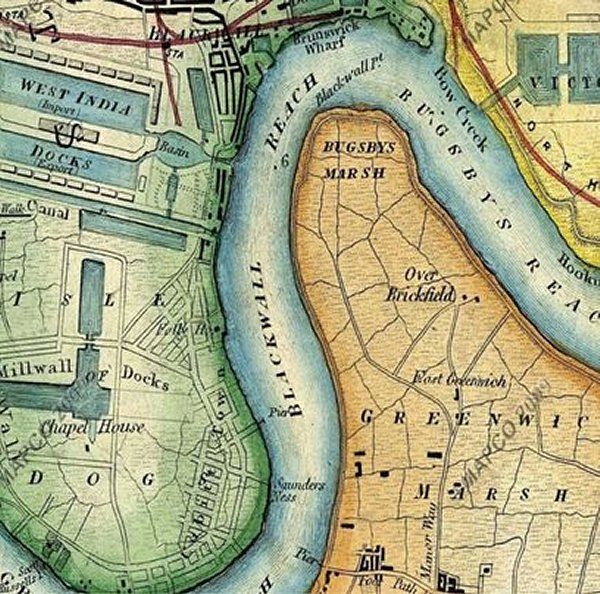Isle of Dogs Map