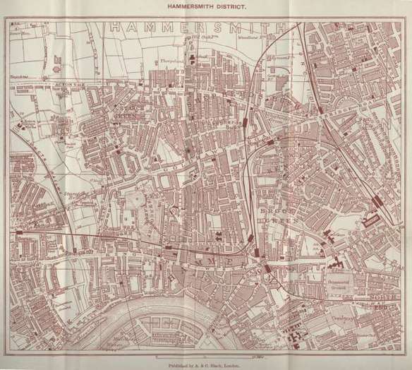 HAMMERSMITH DISTRICT. Published by A. & C. Black, London.