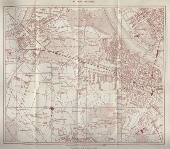 PUTNEY DISTRICT. Published by A. & C. Black, London.