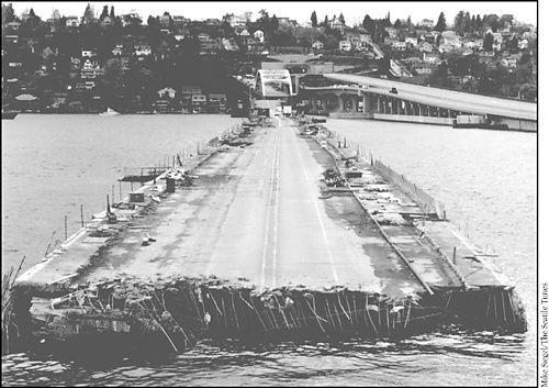 Part of the Interstate-90 floating bridge in Seattle sank during a storm because the flotation tanks were left uncovered, they filled with water, and the bridge became too heavy to float. During construction, protecting yourself against the small stuff matters more than you might think