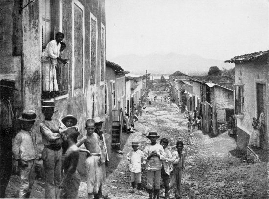 STREET VIEW, SANTIAGO DE CUBA. FROM A PHOTOGRAPH BY J. F. COONLEY, NASSAU, N. P.