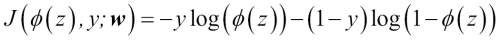 Learning the weights of the logistic cost function