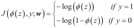 Learning the weights of the logistic cost function