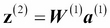 Activating a neural network via forward propagation