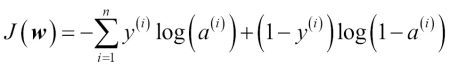 Computing the logistic cost function